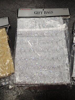 Gold and Silver Gift Bags